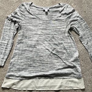 Motherhood Maternity Heather gray top